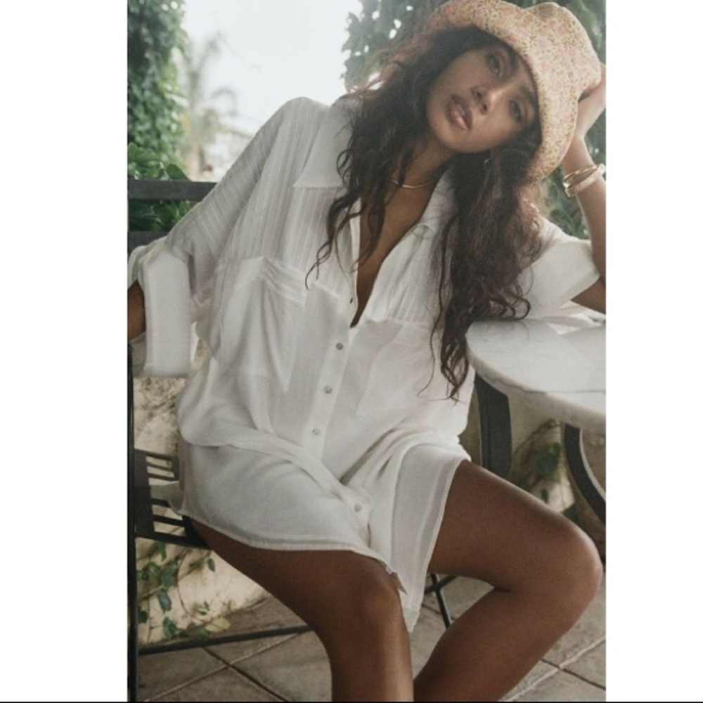 Spell Linda Mini white Dress small